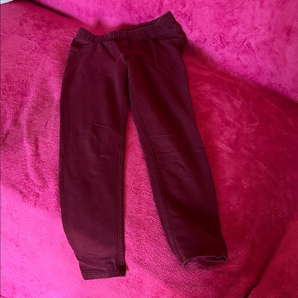 Cat & Jack Deep Red Kids Leggings